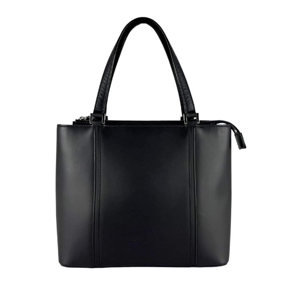 Burberry handbag, leather, black, women's, z10232